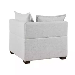 Kirklands Home Silver Modular Corner Accent Chair Gray Sale