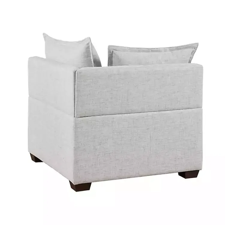 Kirklands Home Silver Modular Corner Accent Chair Gray Sale