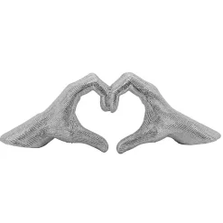 Statues & Figurines>Kirklands Home Hand Heart Figurine SIlver