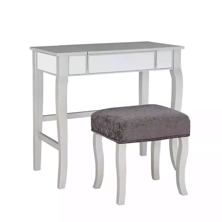 Kirklands Home Silver Harper Flip-Top 2-pc. Vanity Set Gray Discount
