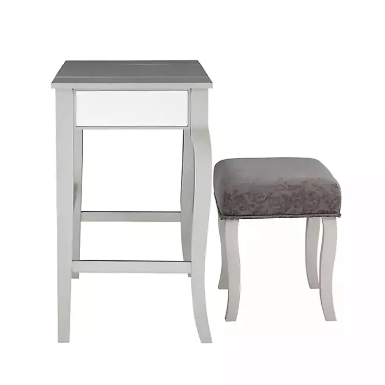 Kirklands Home Silver Harper Flip-Top 2-pc. Vanity Set Gray Discount
