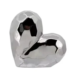 Statues & Figurines>Kirklands Home Heart Figurine SIlver