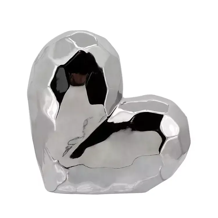 Statues & Figurines>Kirklands Home Heart Figurine SIlver