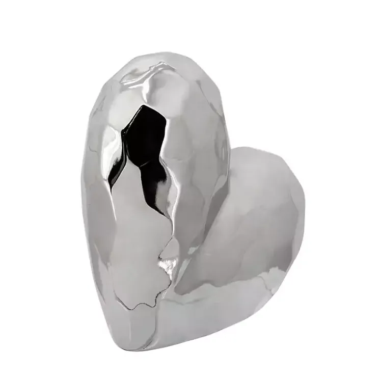 Statues & Figurines>Kirklands Home Heart Figurine SIlver