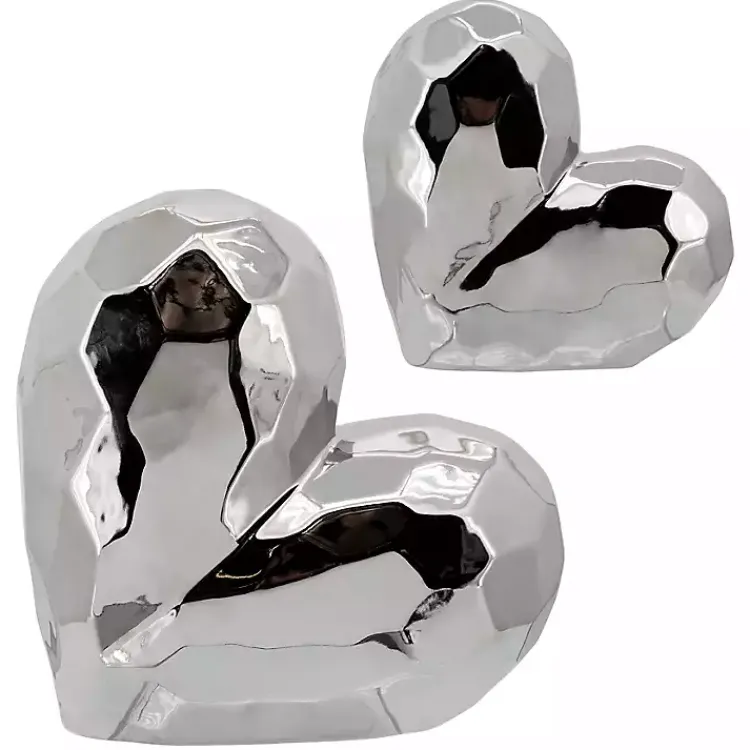 Statues & Figurines>Kirklands Home Heart Figurine SIlver