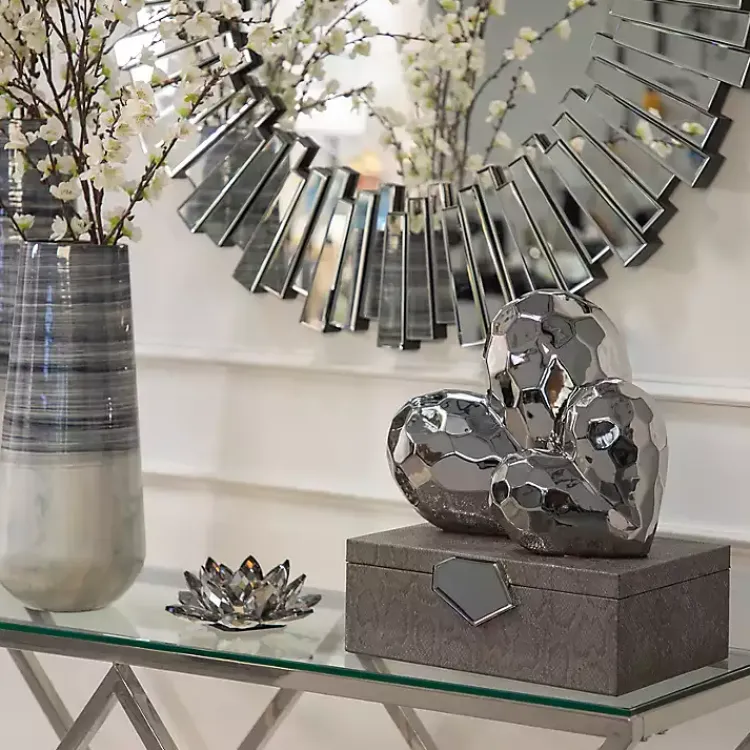 Statues & Figurines>Kirklands Home Heart Figurine SIlver