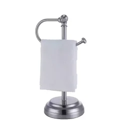Kirklands Home Hook Countertop Towel Holder Silver Outlet