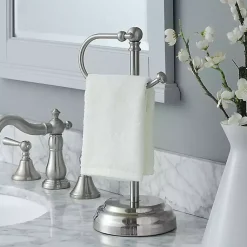 Kirklands Home Hook Countertop Towel Holder Silver Outlet