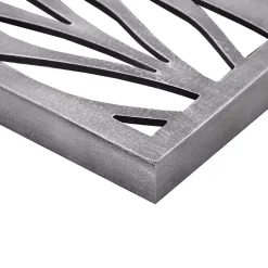 Kirklands Home Silver Madison Park Florian Wall Plaques, Set of 2 Gray