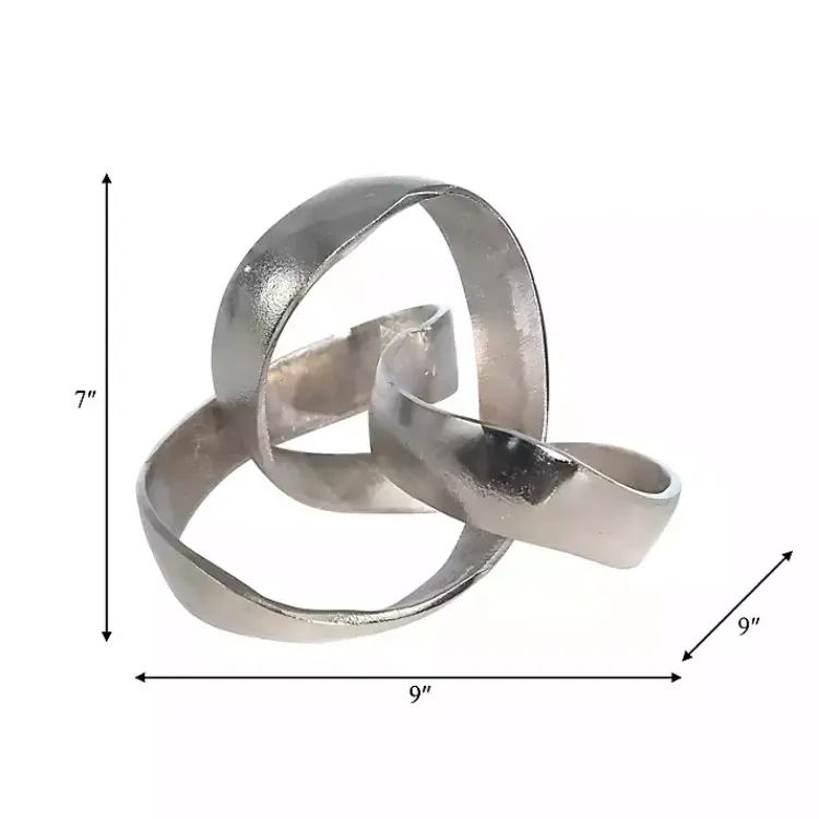Statues & Figurines>Kirklands Home Matte Knot Sculpture SIlver