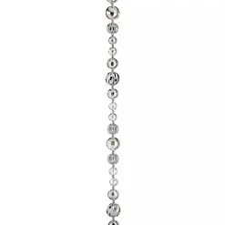 Christmas Tree Decorations>Kirklands Home Mercury Ball Tree Garland Silver