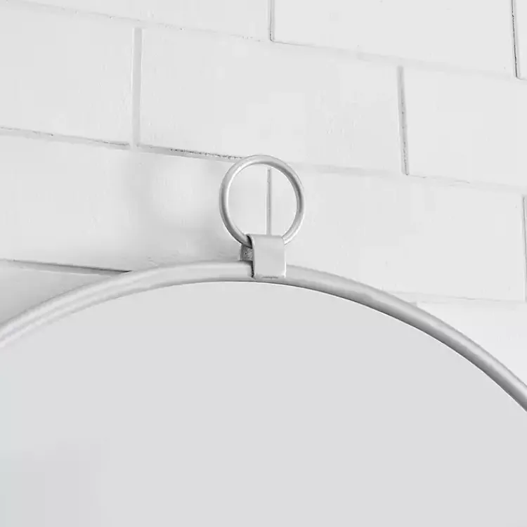 Kirklands Home Metal Frame Round Wall Mirror Silver Best