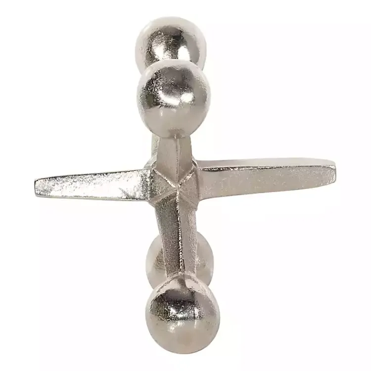 Statues & Figurines>Kirklands Home Metal Jack Sculpture Silver