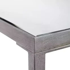 Kirklands Home Metal Mirrored Top Slim Console Table Silver Online