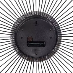 Kirklands Home Silver Metal Sunburst Droplet Frame Clock Hot