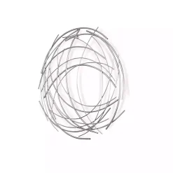 Kirklands Home Metal Wire Abstract Wall Plaque Silver Online