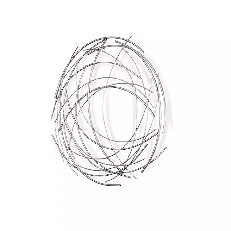 Kirklands Home Metal Wire Abstract Wall Plaque Silver Online