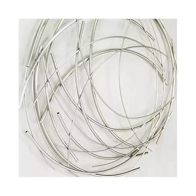 Kirklands Home Metal Wire Abstract Wall Plaque Silver Online