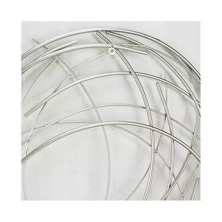 Kirklands Home Metal Wire Abstract Wall Plaque Silver Online