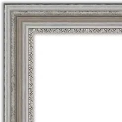 Kirklands Home Silver Patina Scallop Framed Mirror, 30x42 in. Sale