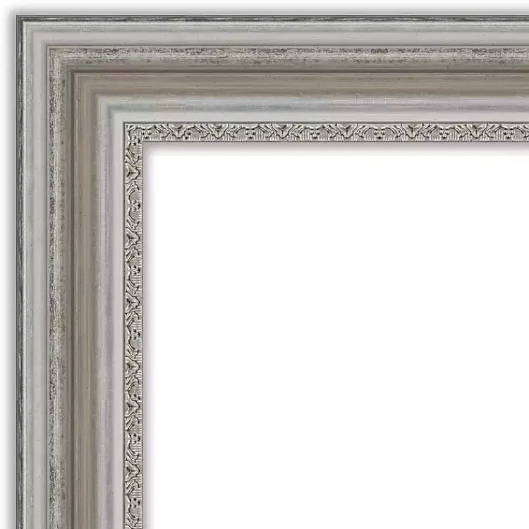 Kirklands Home Silver Patina Scallop Framed Mirror, 30x42 in. Sale