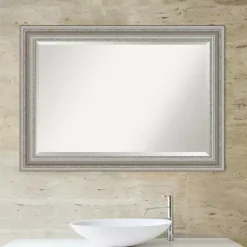 Kirklands Home Silver Patina Scallop Framed Mirror, 30x42 in. Sale