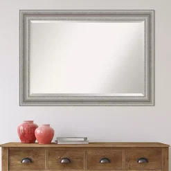 Kirklands Home Silver Patina Scallop Framed Mirror, 30x42 in. Sale