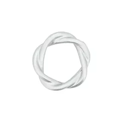 Kirklands Home Resin Twisted Napkin Rings, Set of 4 Silver Online