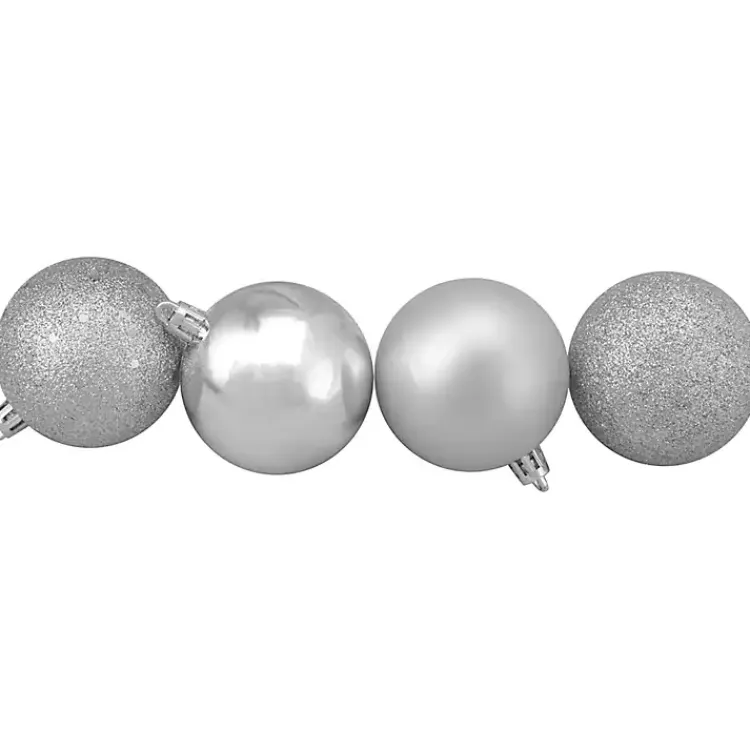 Christmas Ornaments>Kirklands Home Shatterproof Ball Ornaments, Set of 32 Silver