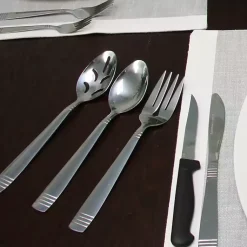 Kirklands Home Stainless Steel 55-pc. Flatware Set Silver Outlet