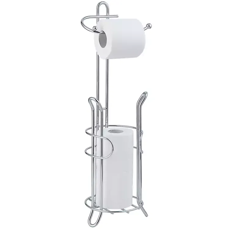 Kirklands Home Toilet Paper Storage Stand Silver Best
