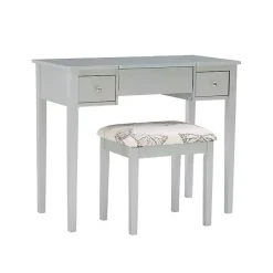 Kirklands Home Silver Virginia Butterfly 2-pc. Vanity Set Gray Best
