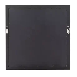 Kirklands Home Silver Windowpane Square Wall Mirror New