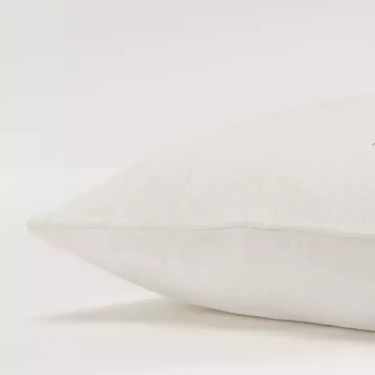 Pillows>Kirklands Home Silver Woven Lines Throw Pillow