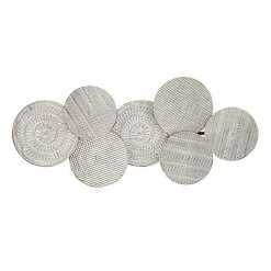 Kirklands Home Silvery Rivers Layered Disks Wall Plaque
