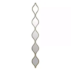 Kirklands Home Single Silver Raindrop Panel Mirror, 6.25x58.75 New