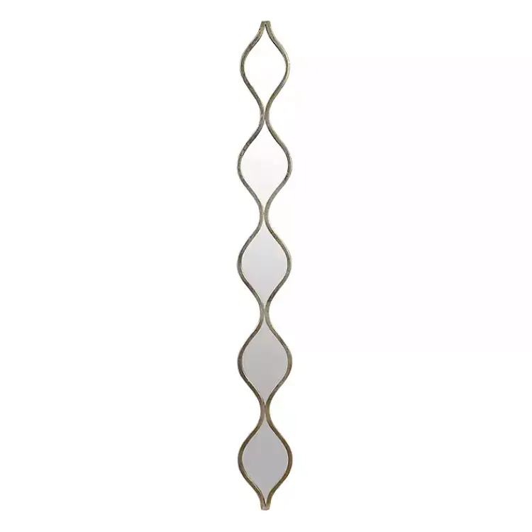 Kirklands Home Single Silver Raindrop Panel Mirror, 6.25x58.75 New
