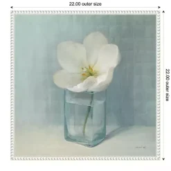 Kirklands Home Single White Tulip Framed Canvas Art Print Outlet