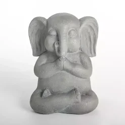 Kirklands Home Sitting Elephant Outdoor Statue Gray Hot