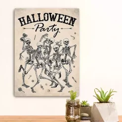 Halloween>Kirklands Home Skeleton Halloween Party Canvas Art Print