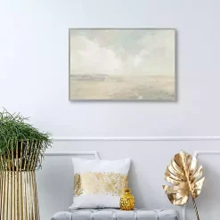 Kirklands Home Sky and Sand Crop Framed Canvas Art Print Gray