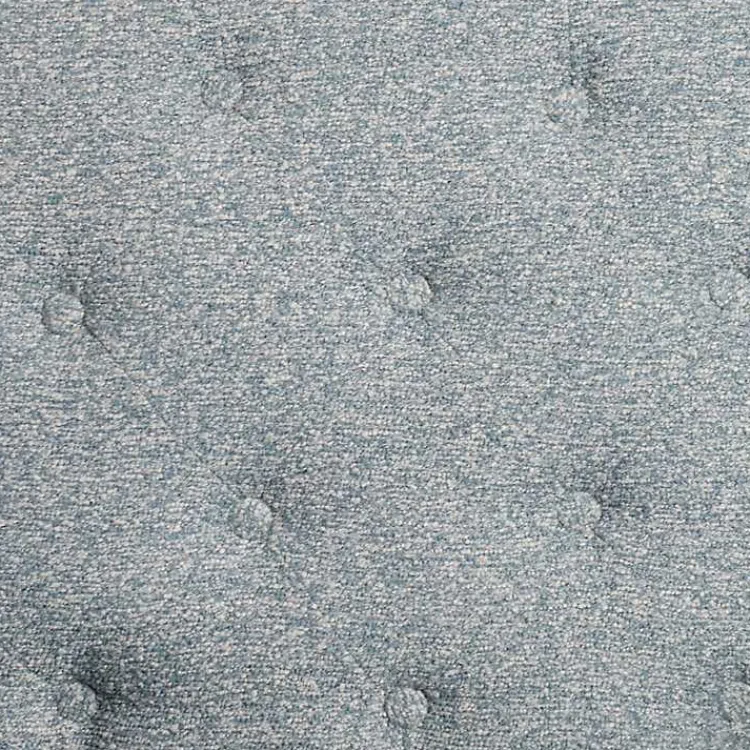 Kirklands Home Sky Boucle Tufted Chair & Ottoman Set Blue Discount