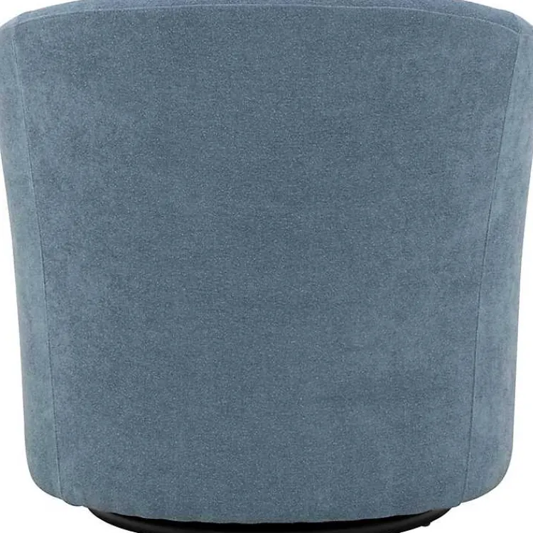 Kirklands Home Sky Chloe Swivel Accent Chair Blue Discount