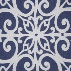 Kirklands Home Sky Fretwork Upholstered High Back Recliner Blue
