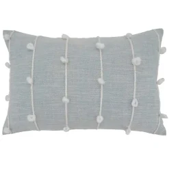 Pillows>Kirklands Home Sky Blue Knotted Line Lumbar Throw Pillow
