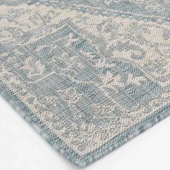 Kirklands Home Sky Medallion Lava Indoor/Outdoor Area Rug, 5x7 Blue Outlet