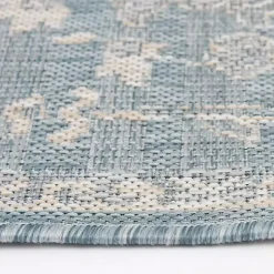 Kirklands Home Sky Medallion Lava Indoor/Outdoor Area Rug, 5x7 Blue Outlet