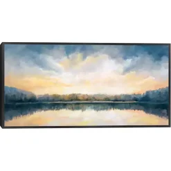 Kirklands Home Skylights Framed Canvas Art Print Blue Outlet