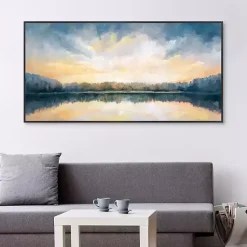 Kirklands Home Skylights Framed Canvas Art Print Blue Outlet