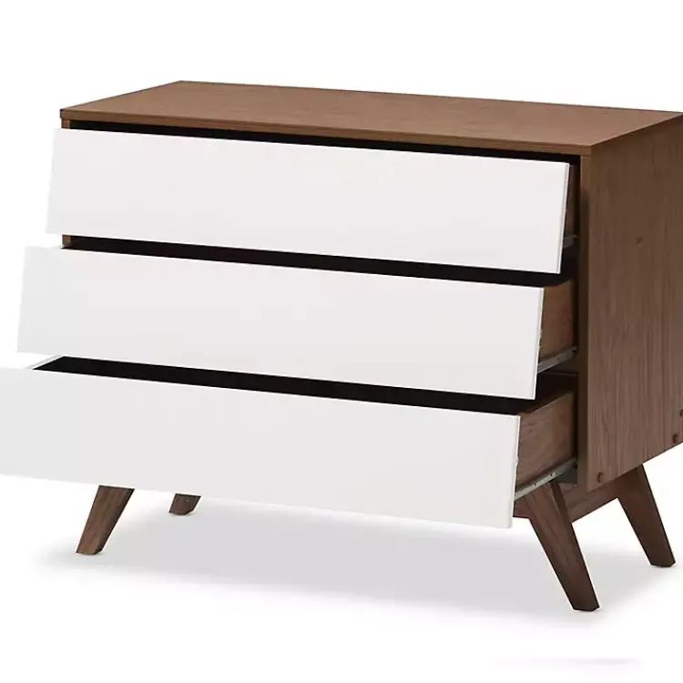 Kirklands Home Slant Midcentury Two-Tone Chest Clearance